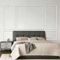 Wainscoting Panels 3 Pack 79x160cm White Polystyrene Wall Trim