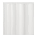 Wainscoting Panels 197x98cm Polystyrene White Paintable Wall Trim