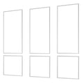 Wall Molding 3 Pack Wainscoting Panels 61x137cm Polystyrene White