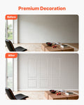Wall Molding 3 Pack Wainscoting Panels 61x137cm Polystyrene White