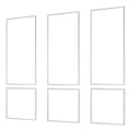 Wall Molding 3 Pack Wainscoting Panels 61x137cm Polystyrene White