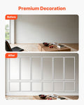 Wall Molding 6 Pack Wainscoting Panels White 61x137cm Polystyrene