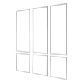 Wainscoting Panels 3 Pack 61x137cm White Polystyrene Wall Trim