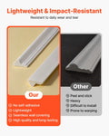Wainscoting Panels 3 Pack White Dual-Line Polystyrene Wall Trim