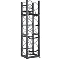 Refrigerant Tank Rack, with 3 x 30lbs and Other 3 Small Bottle Tanks, Cylinder Tank Rack 12.79x12.99x47.12 in, Refrigerant Cylinder Rack and Holders for Freon, Gases, Oxygen, Nitrogen