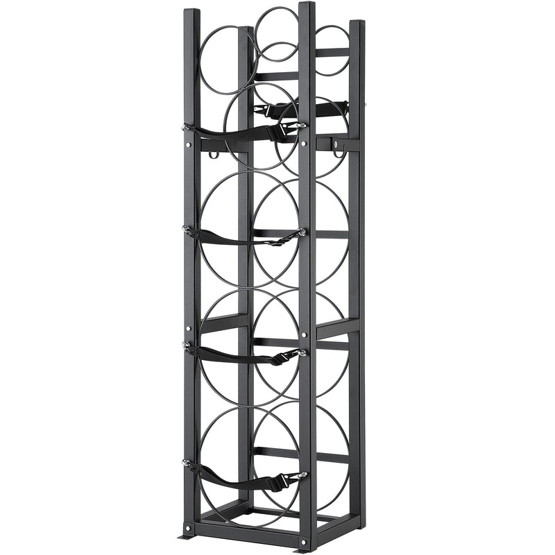 Refrigerant Tank Rack 6 Bottle Cylinder Holder Freon Oxygen Nitrogen