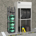 Refrigerant Tank Rack 6 Bottle Cylinder Holder Freon Oxygen Nitrogen
