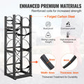 Refrigerant Tank Rack, with 2 x 30lbs and Other 3 Small Bottle Tanks, Cylinder Tank Rack 12.79x12.99x47.12 in, Refrigerant Cylinder Rack and Holders for Freon, Gases, Oxygen, Nitrogen