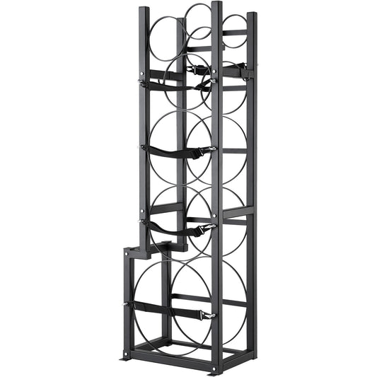 Refrigerant Tank Rack 6 Bottle Cylinder Holder 50lb 30lb