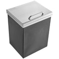 Stainless Steel Drop In Ice Chest 40qt Cooler Hinged Cover Drain