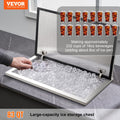Stainless Steel Drop-in Ice Chest 40qt Cooler Hinged Cover Drain