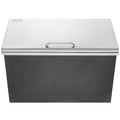 Stainless Steel Drop-in Ice Chest 40qt Cooler Hinged Cover Drain