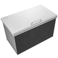 Stainless Steel Drop-in Ice Chest 40qt Cooler Hinged Cover Drain