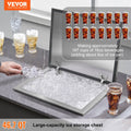 Stainless Steel Drop-In Ice Chest 40qt Cooler Hinged Cover