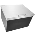 Drop in Ice Chest 40qt Stainless Steel Cooler Hinged Cover