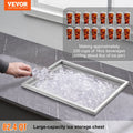 Drop In Ice Chest 40qt Stainless Steel Cooler with Drain Plug