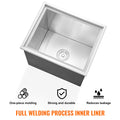 Drop In Ice Chest 40qt Stainless Steel Cooler with Drain Plug