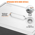 Drop In Ice Chest 40qt Stainless Steel Cooler with Drain Plug