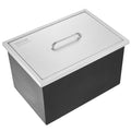Drop In Ice Chest 40qt Stainless Steel Cooler with Drain Plug