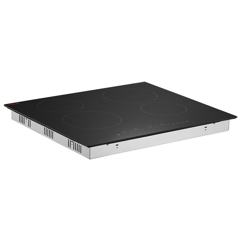 Built-in Electric Cooktop 4 Burner Radiant Ceramic 23.2x20.5in