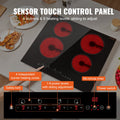 Built-in Electric Cooktop 4 Burner Radiant Ceramic 23.2x20.5in