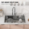 304 Stainless Steel Drop-In Kitchen Sink 33