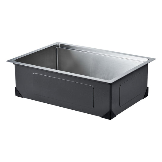 30" Stainless Steel Undermount Single Bowl Kitchen Sink Workst