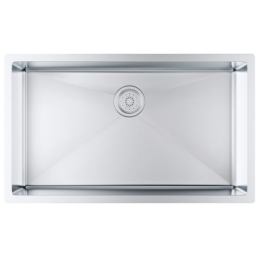 304 Stainless Steel Drop-In Sink Single Bowl 32 inch Undermount
