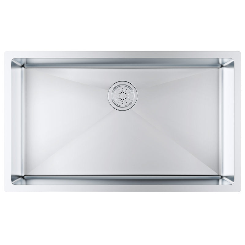 304 Stainless Steel Drop-In Sink Single Bowl 32 inch Undermount