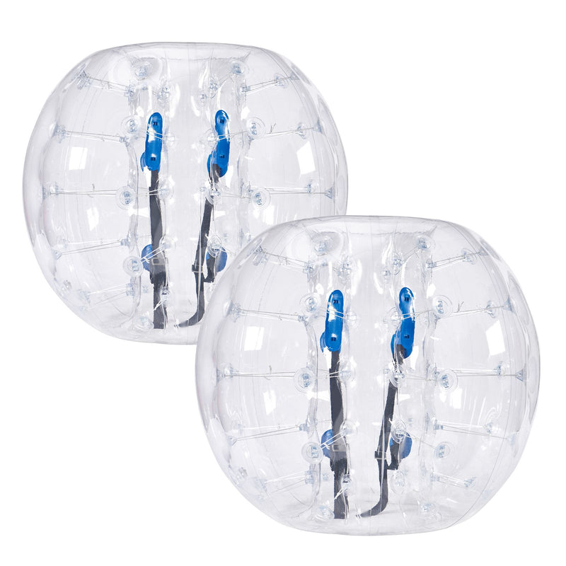 Inflatable Bumper Balls 2-Pack, 4FT/1.2M Body Sumo Zorb Balls for Teen & Adult, 0.8mm Thick PVC Human Hamster Bubble Balls for Outdoor Team Gaming Play, Bumper Bopper Toys for Garden, Yard, Park