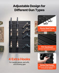 Gun Rack Wall Mount Rifle Shotgun Handgun Storage 2 Rifles 4