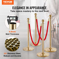 Stanchion Post 4-Pack Crowd Control Queue Barrier Red Velvet Rope