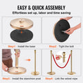 Stanchion Post 6-Pack Stainless Steel Crowd Control Queue Barrier