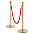 Stanchion Post 6-Pack Stainless Steel Crowd Control Queue Barrier