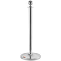 Stanchion Post 4-Pack Crowd Control Barrier Red Velvet Rope 5FT Queue