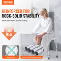 Adjustable Shower Chair 300lbs Capacity Non-Slip Bathtub Seat