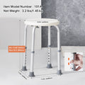 Adjustable Shower Chair 300lbs Capacity Non-Slip Bathtub Seat