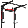 Wall Mounted Pull Up Bar Dip Station 440lbs Home Gym Fitness