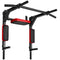 Wall Mounted Pull Up Bar Dip Station 440lbs Home Gym Fitness