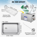 Digital Ultrasonic Cleaner 30L 40kHz Stainless Steel Heater Timer