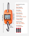 Digital Crane Scale 400kg 880lbs Handheld Hanging Farm Fishing