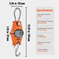 Digital Crane Scale 300kg 660lb Orange Heavy Duty Hanging