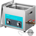 Ultrasonic Jewelry Cleaner Heater Timer Dentures Glasses Rings