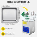 Ultrasonic Cleaner 1.3L with Heater Timer Jewellery Parts
