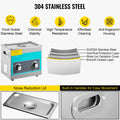 Knob 3L Ultrasonic Cleaner 40kHz Heater Timer Stainless Steel