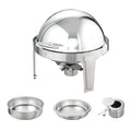 VEVOR Roll Top Chafing Dish 5.5L 2 Pack Stainless Steel Catering Warmer