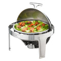 VEVOR Roll Top Chafing Dish 5.5L 2 Pack Stainless Steel Catering Warmer