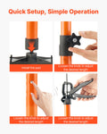 Cabinet Jack Support Pole 2-Pack 54-155cm Steel Telescopic 70kg