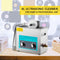 Ultrasonic Vinyl Record Cleaner 6L 40kHz Vinyl Ultrasonic Cleaning Machine Knob Control Record Ultrasonic Cleaner 4 Records Vinyl Sonic Cleaner Stainless Steel Tank with Mechanical Heater & Time