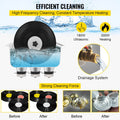 Ultrasonic Vinyl Record Cleaner 6L 40kHz Vinyl Ultrasonic Cleaning Machine Knob Control Record Ultrasonic Cleaner 8 Records Vinyl Sonic Cleaner Stainless Steel Tank with Mechanical Heater & Time